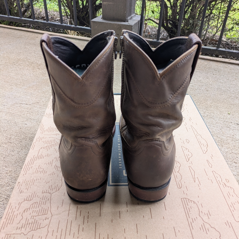 Tecovas The Dean Brown Cafe Goat Zip Up Goats - Picture 5 of 9